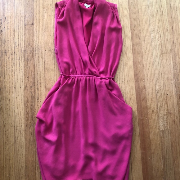 Aritzia Wilfred Sabine Dress hot pink xxs - Picture 2 of 8